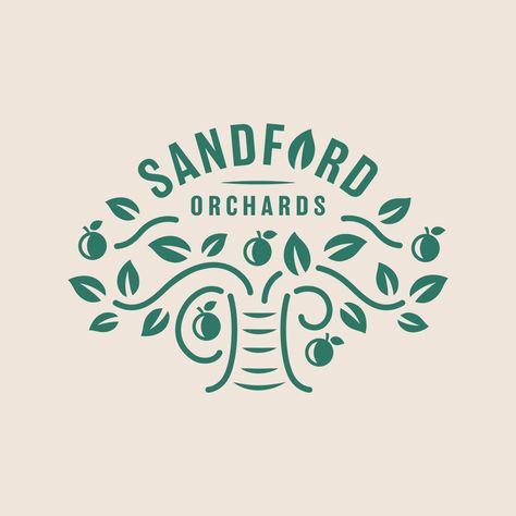 Alcohol Logos, Plant Shop Logo, Orchard Logo, Wine Label Ideas, Foods Logo, Bio Logo, Garden Logo, Tea Poster, Logo Tree