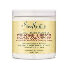 Hair Frizz Control, Shea Moisture, Jamaican Black Castor Oil, Black Castor Oil, Peppermint Leaves, Organic Shea Butter, Hair Cream, Leave In Conditioner, Shea Moisture Products