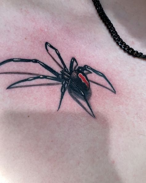 Black Widow Tattoo Women, Black Widow Spider Tattoo, Black Widow Tattoo, 3d Spider, Tattoo 3d, Widow Spider, Black Widow Spider, Spider Tattoo, 3d Tattoo