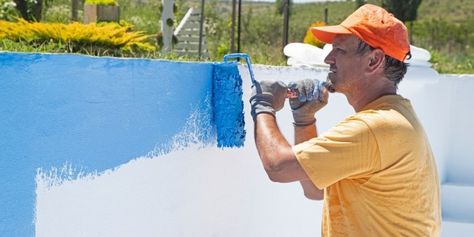 What To Seal My Pool With, Painting A Fiberglass Bathtub, Behr Reflecting Pool Paint, Can You Paint A Fiberglass Tub, Pool Liner Repair, Pool Painting, Pool Resurfacing, Pool Paint, Fiberglass Pool