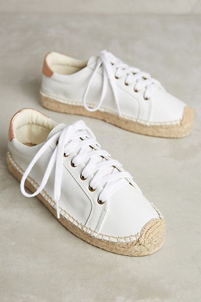 Soludos Espadrille Sneakers #anthropologie Soludos Espadrilles, Summer Packing, Trending Womens Shoes, Espadrille Sneakers, Leather Espadrilles, Pretty Shoes, Shoe Obsession, White Shoes, Canvas Shoes