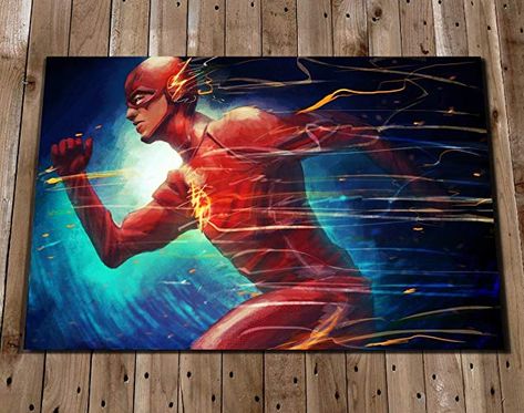 The Flash art The Flash Painting Ideas, The Flash Drawing Sketches, The Flash Artwork, Guitar Art Painting, The Flash Poster, The Flash Poster Tv Series, The Flash Vanishes In Crisis, Superhero Comics Art, Superhero Crafts