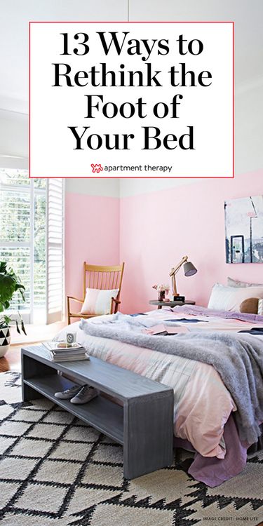 Bed Without Footboard, End Of Bed Seating, Bed Placement, Storage Bench Bedroom, Design Your Bedroom, Bed Apartment, Storage Kids Room, Low Bed, Bed Shelves