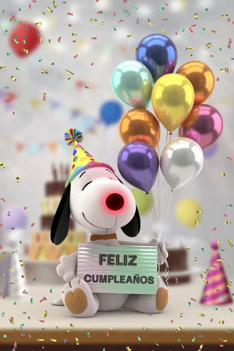 Happy Birthday Snoopy Images, Funny Birthday Pictures, Good Morning Snoopy, Snoopy Birthday, Birthday Pins, Greetings Images, Snoopy Images, Snoopy Wallpaper, Snoopy Pictures