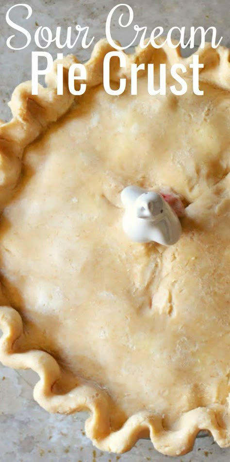 Sour Cream Pastry Dough, Sour Cream Pie Crust, Savoury Pastries, Sour Cream Pastry, Sour Cream Pie, Apple Ideas, Pie Crust Recipe Easy, Cream Pastry, Homemade Pie Crust Recipe