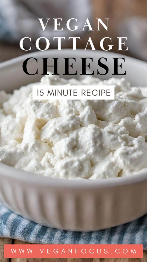 Say hello to Vegan Cottage Cheese! It’s a friendly, plant-based substitute for regular dairy cottage cheese. It’s perfect as a side dish, topping, or ingredient in various dishes. You can whip it up in about 15 minutes (excluding draining tofu time). This recipe makes around 2 cups, and it’s quick and easy to make. It’s a delightful, dairy-free, protein-packed addition to your meals. Enjoy, and add a touch of goodness to your meals! Dairy Free Cheese Alternatives, Dairy Free Cottage Cheese Recipe, Tofu Cottage Cheese, Vegan Cottage Cheese Recipe, Diy Dairy Free Cheese, Dairy Free Cottage Cheese, Vegan Cottage Cheese, Vegan Ricotta Cheese, Vegan Cheese Recipe