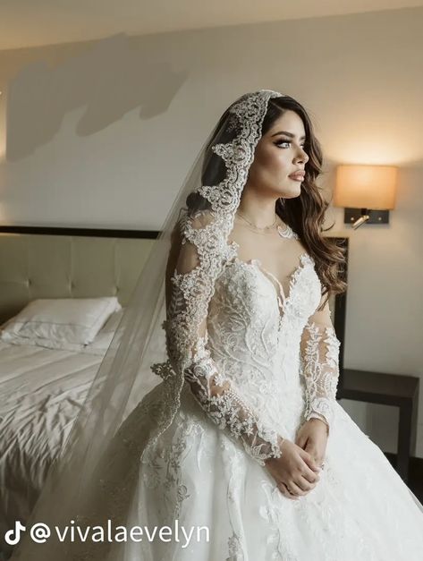 Mexico Inspired Wedding Dress, Big Mexican Wedding Dress, Mexican Bridal Hairstyles, Mexican Lace Wedding Dress, Mexican Cathedral Wedding, Latino Wedding Dress, Mexican Modern Wedding Dress, Catholic Wedding Dresses Traditional, White Mexican Wedding Dress