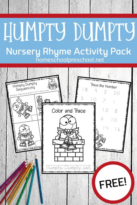 Humpty Dumpty Craft Preschool, Old Mother Hubbard Activities Preschool, Humpty Dumpty Craft, Amplify Ckla Prek, Nursery Rhymes Preschool Activities Free Printable, Humpty Dumpty Activities Preschool, Humpty Dumpty Art Preschool, Preschool Humpty Dumpty Activities, Humpty Dumpty Activities