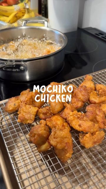 Mochiko Chicken Recipe Hawaii, Mochiko Chicken, Mochiko Flour, Hawaiian Macaroni Salad, Skinless Chicken Thighs, Fried Chicken Recipes, Macaroni Salad, Corn Starch, Chicken Thighs