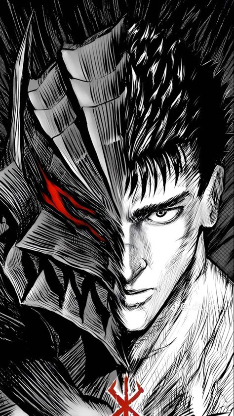 Berserk Manga Wallpapers, Guts Berserk Wallpaper, Dark Chaos, Berserk Anime 1997, Anime Berserk, Guts Berserk, Berserk Anime, Darkness And Light, Berserk Manga