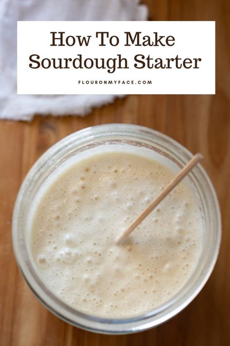 How To Make Sourdough Starter with step by step directions. Make your favorite sourdough bread recipes any time you like, Sourdough Bread Recipes, Make Sourdough Starter, Make A Sourdough Starter, Yeast Starter, Sourdough Bread Starter, Dough Starter, Starter Recipes, Bread Starter, Sourdough Starter Recipe