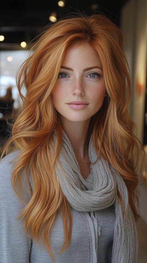 Roux Auburn, Hair Colors For Blue Eyes, Ginger Hair Dyed, Red Hair Green Eyes, Unusual Beauty, Hair Dyed, Trendy Shades, Pretty Redhead, Swept Bangs