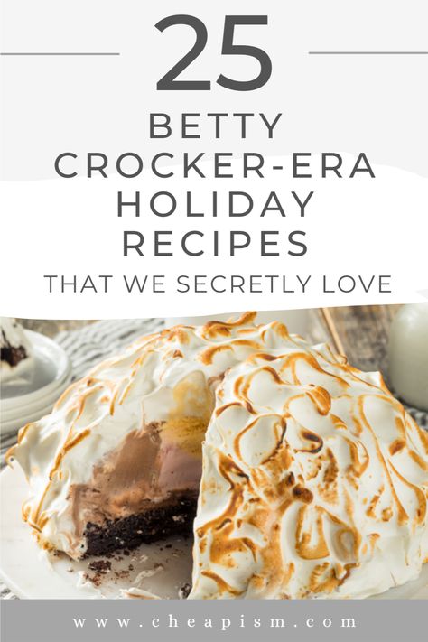 Food and tradition are two of the most important elements of the holidays, so what better way to celebrate than by breaking out some of the most classic recipes of the '50s, '60s, and '70s? Chances are you grew up eating several of these dishes. Best of all, most are easy and cheap to make, too. Here are 25 tried-and-true favorites that it's time to introduce to the next generation. #holiday #holidayrecipes #holidayeats #bettycrocker #bettycrockerholiday #thanksgiving #christmas 1950s Christmas Party Food, Christmas Dinner Party Recipes, Vintage Christmas Recipes, Vintage Christmas Party, Christmas Side Dishes, Popular Dishes, Classic Recipes, Christmas Dinner Party, Dinner Party Recipes