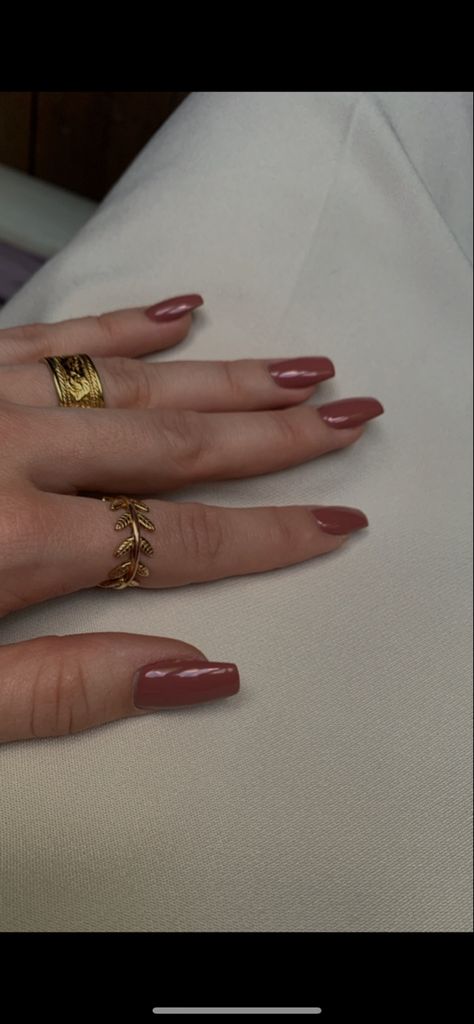 #gelnails#mauve#dark#nude Dark Brown Acrylic Nails Almond, Dark Mauve Nails Acrylic, Mauve Glazed Nails, Mauve Gel Nails, Deep Mauve Nails, Dark Nude Nails, Bronzed Nude Pink Gellac, Nude Pink Nails, Nails Dark