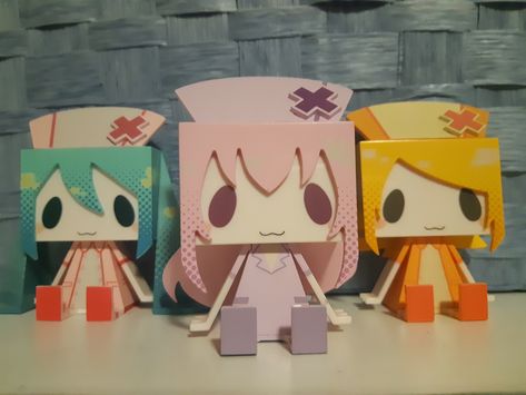 Nurse Miku, Miku Papercraft, 15 Year Anniversary, Vocaloid Funny, Vocaloid Characters, Diy Paper Crafts Decoration, Easy Diy Art, Paper Toys, Cute Crafts