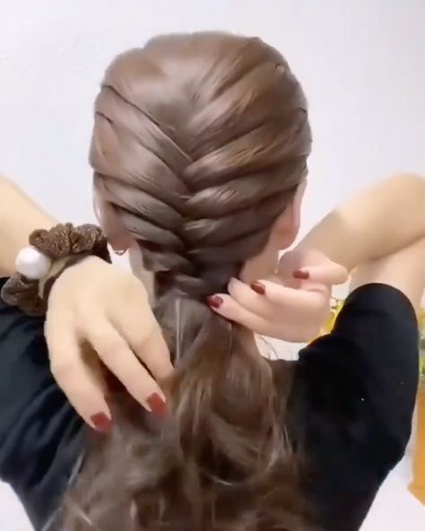 Daily Hair Tutorials 💇‍♀️ on Instagram: “Beautiful hair tutorial😍🥰 Follow @hairs.diy to get more hair style ideas and learn simple beautiful hair styles…” Natural Hair Tutorials, Hair Tutorials Easy, Braid Tutorial, Amazing Hair, Hair Videos Tutorials, Hair Decorations, Hair Tutorials, Hair Transformation, Hair Videos