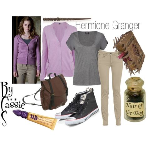 "Hermione Granger" by lilcassie7 on Polyvore Ginny Weasley Outfits, Hermione Cosplay, Hermione Granger Outfits, 1990s Outfits, Emma Style, Career Fields, Harry Potter Style, Weekend Outfits, Character Inspired Outfits