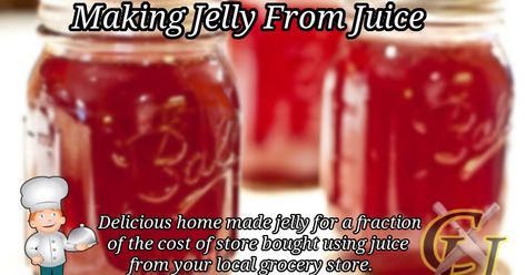 Recently when my wife and I were shopping at our local Walmart we came across two different types of juices that were going to ex... How To Make Jelly From Juice, Jelly From Store Bought Juice, Apple Jelly From Bottled Juice, Jelly Made From Bottled Juice, Juice Jelly Recipes, Fruit Juice Jelly Recipe, Making Jelly From Fruit Juice, Jelly From Juice Recipes, Apple Juice Jelly Recipe