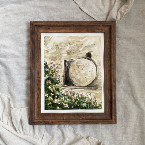 This Watercolor Paintings item by WildflowerCreativeUT has 215 favorites from Etsy shoppers. Ships from Hattiesburg, MS. Listed on Apr 1, 2023 Empty Tomb Painting, He Is Risen Art, Tomb Painting, Christian Easter Art, Risen Art, Lds Artwork, Easter Paintings, Empty Tomb, Modern Christian Art