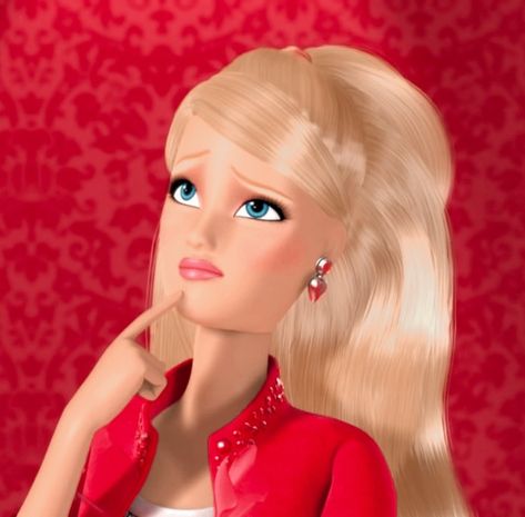 Aesthetic Barbie Pfp, Confused Pictures, Barbie Life In The Dreamhouse, Barbie Jokes, Life In The Dreamhouse, Princess Charm School, Barbie Funny, Bad Barbie, Barbie Images