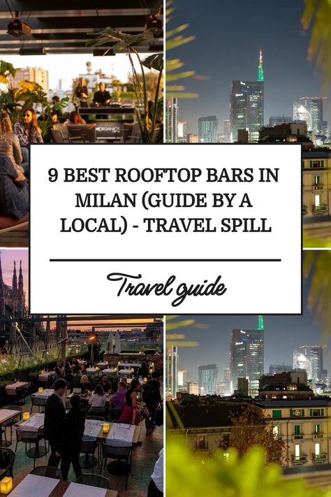 9 Best Rooftop Bars in Milan (Guide By A Local) - Travel Spill https://travelspill.com/guides/best-rooftop-bars-in-milan-2539 Milan Rooftop Bar, Milan Rooftop, Milan Bar, Milan Italy Travel, Basic Italian, Italy Holiday, Europe 2024, Night Bar, Pisa Italy