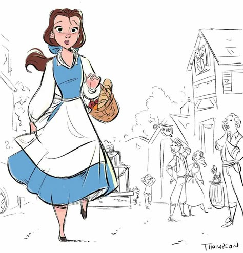 Steve Thompson Disney, Steven Thompson, Steve Thompson, Beauty And The Beast Art, Disney Art Style, Disney Nerd, Disney Artwork, Disney Sketches, Disney Favorites