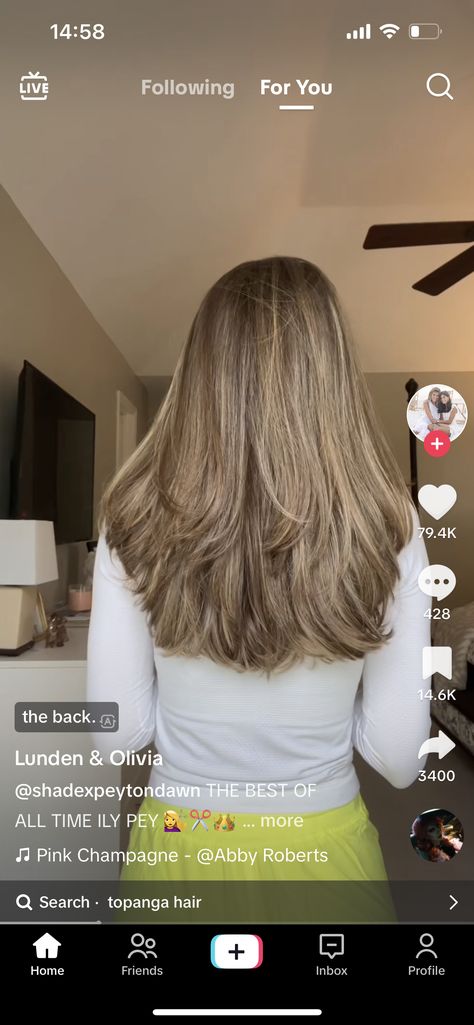 U Shape Layers, Lunden And Olivia Hair, Olivia Bennett Hair, Olivia Stallings Hair, Liv Bennett, Layered Haircuts Long, Haircolor Ideas, Hair Winter, 90s Hair