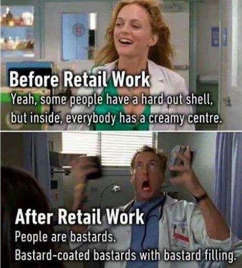 Retail Meme, Retail Humor, Pharmacy Humor, Rude Customers, Job Humor, Workplace Humor, Service Quotes, Working In Retail, Work Memes