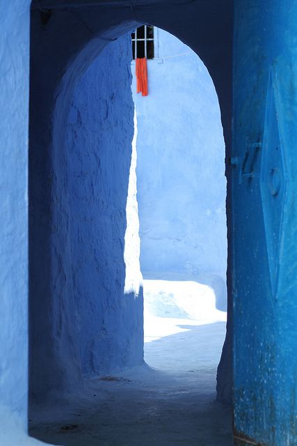 Blue City, Beautiful Doors, Feeling Blue, Blue Walls, Urban Landscape, Art Abstrait, Blue Aesthetic, Blue Hues, Marrakech