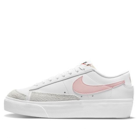 Nike Womens WMNS Blazer Low Platform Summit White Pink Sneakers/Shoes Air Max 96, Nike Blazer Low, Blazer Low, 95 Nike, Women Platform Shoes, Nike Brand, Air Max Plus, Nike Air Max Plus, Nike Blazer