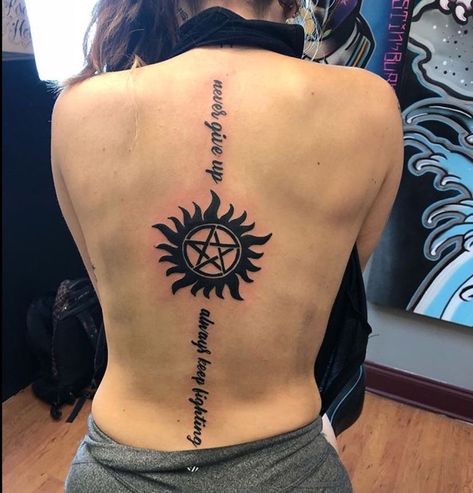 Supernatural Tattoo Ideas, Spn Tattoo, Female Chest Tattoo, Supernatural Tattoos, Symbols Tattoos, Fandom Tattoos, Meaningful Wrist Tattoos, Pinterest Shop, Supernatural Tattoo