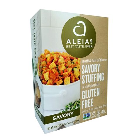 Savory Stuffing | Aleia's Gluten Free Foods Gluten Free Savory, Gluten Free Italian Bread, Gluten Free Foods, Gluten Free Stuffing, Gluten Free Italian, Gluten Free Bread Crumbs, State Foods, Gluten Free Bakery, Stuffing Mix