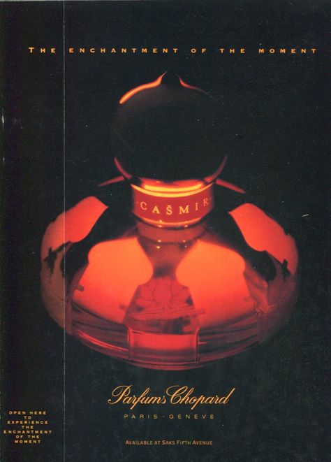 Chopard Perfume, Perfume Poster, Cosmetics Ads, Vintage Perfumes, Vintage Perfume, Vintage Ads