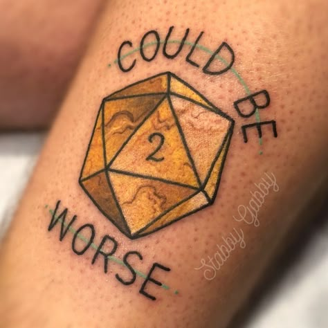 Tatuagem Percy Jackson, Dnd Tattoo Ideas, Dnd Tattoos, Dnd Tattoo, Tattoo Ideas Men, Dice Tattoo, Nerdy Tattoos, Gamer Tattoos, Nerd Tattoo