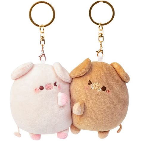 PRICES MAY VARY. 🐽 【Kawaii Pig Magnet Keychain】- New in Kawaii piggy magnet keychain is going viral! Grab a pair of these super cute plush keychains for someone you love. 🐽 【Strong Magnet】- When the two pigs get close to each other, they attach to each other in an instant. You can also attach it to your fridge, your desk, or anything magnetic. 🐽 【Tote Bag Friendly】- Looking for a cute pendant plush keychain for your school bag, tote bag or handbag? These are the perfect keychain to make your Cute Couple Keychains, Keychain Pig, Couple Keychains, Pig Keychain, Girl Holiday, Kawaii Pig, Couples Keychains, Crochet Keychain Pattern, Kawaii Plush