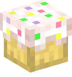 Funfetti Cake — Minecraft head Minecraft Heads, Cake Minecraft, Minecraft Cake, Funfetti Cake, Minecraft 1, The Game, Minecraft, Food And Drink, Cake