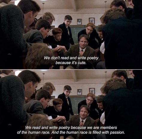 Dead Poets Society Quotes, Society 1989, Write Poetry, Society Quotes, Oh Captain My Captain, Captain My Captain, Dead Poets Society, Movie Lines, Mia 3