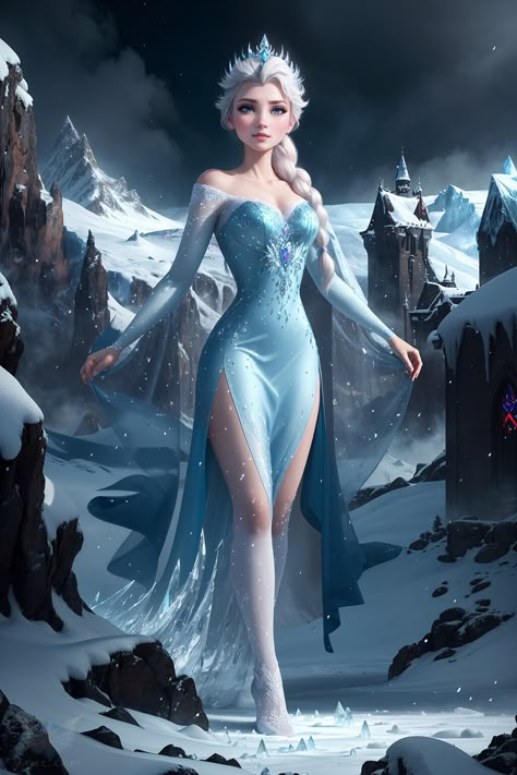 Elsa Anime, Dark Disney Princess, Angel Light, Frozen Fan Art, Elsa Cosplay, Frozen Queen, Frozen Art, Disney Kingdom Hearts, Disney Frozen Elsa Art