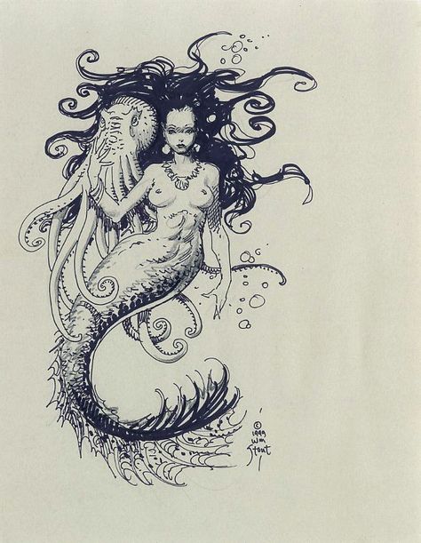 Micron Drawing, Puppet Strings, Venus Tattoo, Mermaid Poster, Sketches Drawing, Tattoo Posters, Mermaid Artwork, Handpoke Tattoo, Mermaid Drawings