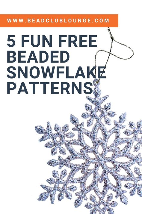 Here are some fun beaded snowflake patterns just in time for the holidays. Use these beautiful snowflake projects to create jewelry for yourself, to give as gifts or even as Christmas ornaments you can hang your your tree. All of the jewelry making tutorials are YouTube videos so you can see step-by-step exactly what you need to do to turn these ideas into reality. #tbcl Snowflake Beading Pattern, Seed Bead Snowflake Patterns, Beaded Snowflakes Ornament Free Pattern, Beaded Christmas Ornaments Patterns Free, What To Make With Beads, Bead Snowflakes, Snowflake Beads, Beaded Snowflakes Ornament, Beaded Snowflake