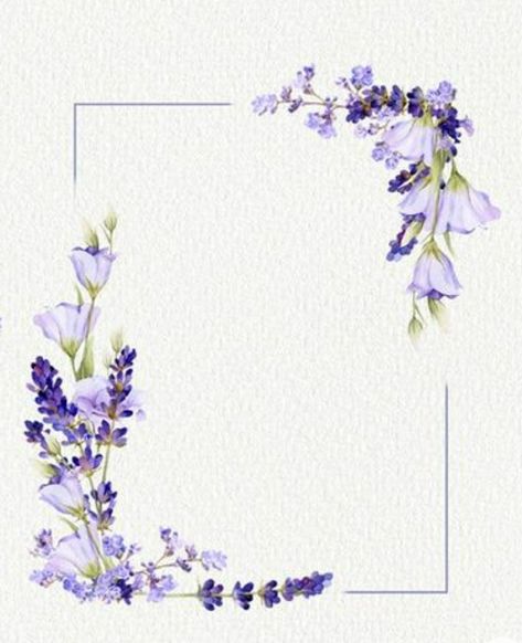 Purple Flower Invitation, Lavender Frame, Wedding Card Frames, Wedding Invitation Background, Floral Cards Design, Invitation Background, Wedding Invitation Card Design, Floral Border Design, 수채화 그림