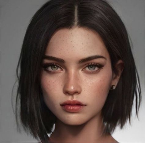 Character Inspiration Girl, Female Character Inspiration, Digital Portrait Art, Face Characters, Face Photography, Arte Fantasy, Digital Art Girl, 인물 사진, Digital Portrait