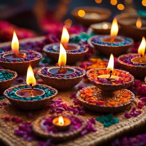 Looking for easy and affordable ways to decorate your home with diyas for Diwali 2023? diwali decoration at home| colourful diyas idea|diwali 2023 whishes Diyas For Diwali, Floating Flower Arrangements, Minimalist Holiday Decor, Diya Decoration Ideas, Floating Candle Centerpieces, Diwali Decorations At Home, Diy Diwali Decorations, Home 2023, Flower Decorations Diy