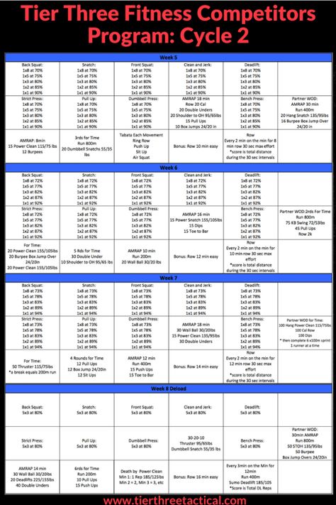 The Tier Three Fitness Competitors Program (Part 1) - Tier Three Tactical Workouts Intense, Crossfit Workout Program, Squat Program, Crossfit Program, Back Squat, Crossfit Workouts At Home, Intense Ab Workout, Strength Program, Parenting Mistakes