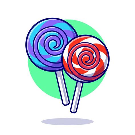 Ilustración de icono de dibujos animados... | Free Vector #Freepik #freevector #comida #fiesta #ninos #circulo Candy Cartoon, Candy Icon, Sweet Logo, Food Logo Design Inspiration, Candy Logo, Chocolate Logo, Happy Coffee, Packaging Template, Food Logo Design