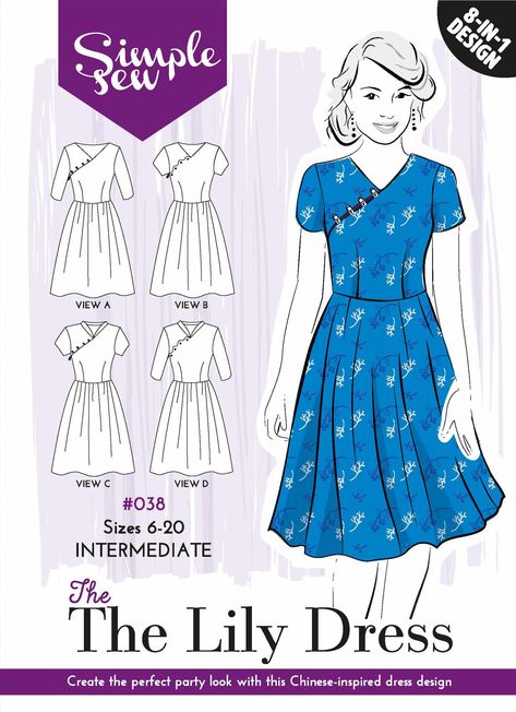 Face Mask Kids, Simple Dress Pattern, Lily Dress, Easy Outfits, Tilly And The Buttons, Dress Simple, Kids Ideas, Love Sewing, Inspired Dress