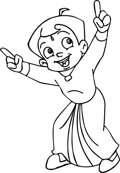 awesome Chhota Bheem Dance Coloring Page Chhota Bheem Drawing, Lorax Coloring Pages, Bheem Drawing, Child Care Logo, Chota Bheem, Aesthetic Graffiti, Dance Coloring Pages, Chhota Bheem, Numbers Printable