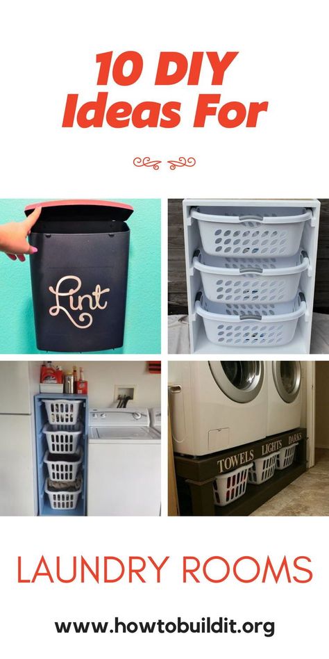 Want to update your laundry room. Howtobuildit.org has project ideas for every homeowner. Learn more by reading the article. Diy Laundry Sorter Small Spaces, Laundry Room Sorting Ideas, Laundry Room Clothes Hanging Ideas, Diy Laundry Sorter, Laundry Room And Closet Combo, Diy Laundry Room Organization, Room Diy Projects, Small Space Living Hacks, Diy Laundry Room Shelves