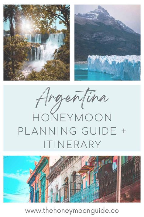 Planning a honeymoon in Argentina? Then you'll need our Ultimate Argentina Honeymoon Itinerary & Guide. From Buenos Aires to Patagonia, Mendoza to Iguazu Falls. Click the link to read or pin to read later! ✈️🤍 Patagonia Honeymoon, Argentina Itinerary 10 Days, Honeymoon In Argentina, 2 Weeks In Argentina, Argentina Honeymoon, Argentina Travel Guide, Honeymoon Itinerary, Iguazu Falls, Honeymoon Planning