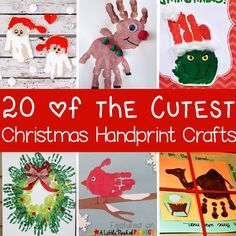 20 of the Cutest Christmas Handprint Crafts for Kids: The ideas include classic Christmas crafts like Santa, Rudolph, a Christmas tree, and The Grinch as well as nativity ideas, and winter animals. Each of these crafts can be turned into an adorable holiday decoration, gift tag, or homemade card Kids Christmas Painting, Handprint Crafts For Kids, Nativity Scene Crafts, Nativity Ideas, Baby Christmas Crafts, Christmas Handprint Crafts, Christmas Handprint, Handprint Gifts, Handprint Christmas